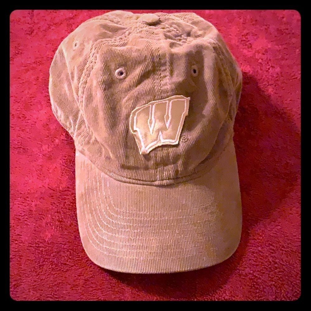 Adidas Wisconsin Hat in Brown Corduroy